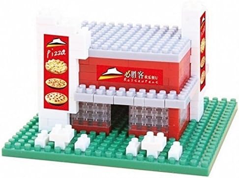 Otulet City Builder Series Fast Food Pizza Shop Chains Building Blocks Nano blocks Minifigure Diamond Building Set DIY Educational Toys Playset (with Otulet FREE Brick Separator)