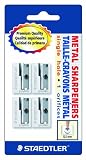 Staedtler(R) Handheld Pencil Sharpeners, Graphite, Pack Of 4