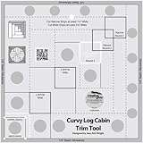 Creative Grids Non-Slip Curvy Log Cabin Trim Tool 8 in Finished Blocks