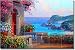 Majesty of the Mediterranean by Mikki Senkarik - Artwork On Tile Ceramic Mural 17 x 25.5 Kitchen Shower Backsplash