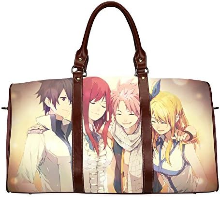 Fairy Tail Custom Waterproof fabric Two-sided Printing Large Duffle Sports/Travel Bag