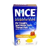 NICE Sugar Free Lozenges, Honey Lemon, 24 Count Package