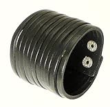 Neptune Giftware Wide Black Leather Cuff Wrap Around Gothic Wristband Bracelet With Slits - 53