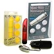 Pipedream Products Waterproof Neon Love Touch Yellow Mini-Mite Vibrator Adult Sex Toy Kit