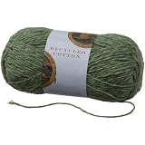 Lion Brand Yarn 482-130J Recycled Cotton Yarn, Seagrass