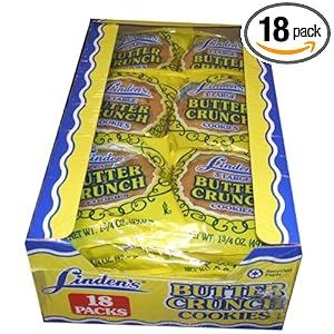 Linden's Butter Crunch Cookies, 1.75-Oz Bags (Pack of 18) Linden's Butter Crunch Cookies, 1.75-Oz Bags (Pack of 18)