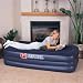 DELUXE COMFORT FLOCKED ERGO AIR BED WITH BUILT IN ELECTRIC PUMP