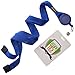 Specialist ID Royal Blue Retractable Badge Reel and Breakaway Lanyard Combo - Stretchy Neck Strap with Retracting Reel Cord for Office Badges, Keys and Access Cards