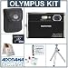Olympus Stylus 1050 SW Digital Camera Kit, Black with 2 GB xD Picture Memory Card, Spare LI-42B Type Lithium-ion Battery, Camera Bag, Table Top Tripod, EZ Digital Photography Guide Card. Professional Lens Cleaning Kit