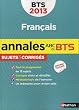 Fran�ais BTS : Sujets & corrig�s