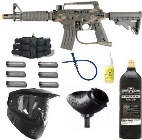 US ARMY Alpha Black Tactical Tippmann MEGA Gun Set CAMO
