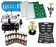 ULTM 6 AIRBRUSH TATTOO KIT 16 Includes: COMPRESSOR, HOSE, AIRBRUSH, INK, AND STENCILS