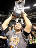 Texas Rangers v. San Francisco Giants, Game 5: Cody Ross Photographic Poster Print by Ronald Martinez, 18x24