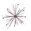 12" Pink Magenta Glitter Sparkle Starburst Snowflake Christmas Ornament