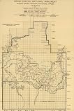1908 GRAND CANYON COLORADO RIVER NATIONAL FOREST MAP