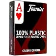 Fournier No. 2800 Poker Size Jumbo Index Playing Cards (Red)