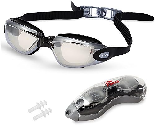Sinca Electroplated Anti Fog Protective Swim Goggles Swimming Glasses for Adults
