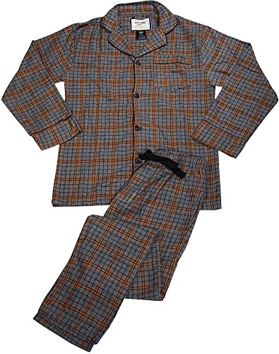 B.O.P.J. - Mens Long Sleeve Flannel Pajamas