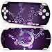 PURPLE FLORAL Design Sony PSP 3000 Slim Vinyl Skin Decal Cover Sticker Protector (Matte Finish)+ Free Screen Protector