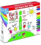 The Pencil Grip Kwik Stix Solid Tempera Paint, Super Quick Drying, 96 Pack (TPG-696)