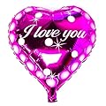 Mememall Fashion 18" Valentines Day Heart Shaped Helium Foil Pink "I Love You" Balloon Party