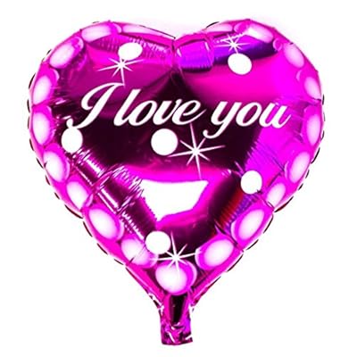 Mememall Fashion 18" Valentines Day Heart Shaped Helium Foil Pink "I Love You" Balloon Party