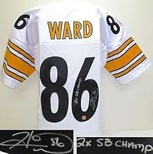 Autographed Hines Ward Jersey - Pro Style Custom White 2x SB Champ Holo & COA - Autographed NFL Jerseys
