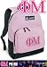 Phi Mu Backpack Pink Phi Mu Design for Travel, Daypack CUTE School Bags Best Unique Cute Gifts for Girls, Students Ladies -