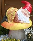Eigenschaften   / Gartenzwerg auf Pilz,Deko für Innen & Außenbereich
