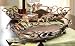 Set of 2 Decorative Rustic Flourish Design Serving Trays
