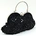 Shoulder Tote Hand Bag Clutch Purse Wallet Black