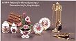 Reutter Porcelain Rose Miniature Fireplace Decorations