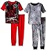 Star Wars Boys Darth Vader Red Lines and Dark Sides 4-Piece Pajama Set