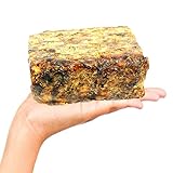 Organic African Black Soap 1 Lb (16 Oz) Raw Natural African Black Soap Handmade From Ghana Africa. Pure Authentic 100% Natural Organic for Acne, Scar Removal And Stretch Marks By Mary Tylor Naturals