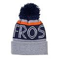 Men's Pom Hat with Lettering "Frostbite" - Grey
