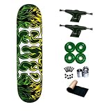 Flip Team Alchemy Yellow Green 8.25 Skateboard Deck Complete