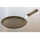 Best sale price for Futura Non-Stick Flat Tava Griddle, 10-Inch, 4.88mm with Plastic Handle. Free Shipping.