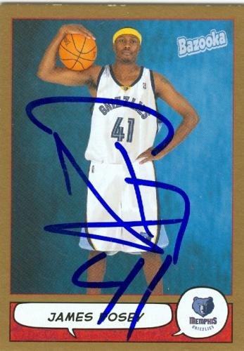 James Posey Autographed/Hand Signed Basketball Card (Memphis Grizzlies) 2005 Topps Bazooka #125
