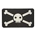 Kikkerland Door mat Jolly Roger Black