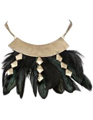 Citrine by the Stones Brass Plume Necklace