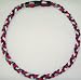 Tornado Titanium Baseball Necklace Red Blue White 18