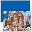 Wintery Gathering Religious Christmas Cards -
