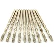 10 Drill Bits HSS Diamond Coated Jewelers Bur Tool Set