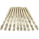 SE 10Pc 1/8 HSS Drill Bits, Diamond Coated