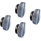 XSPC G1/4" Plug, Black Chrome, 4-pack