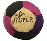 Jester Purple, Pink, Black & Cream 12-Panel Hacky Sack / Footbag - Comes with Tips & Game Instructions -
