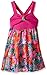 Nannette Girls' Dress Knit Top with Printed Chiffon Skirt