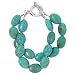 Sterling Silver Turquoise Double Strand Bracelet with Toggle Closure