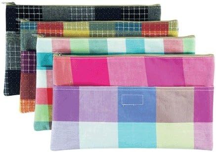 2 Pocket Pouch, One with Zipper &amp; One with Velcro 10.75" X 6.50" Design &amp; Colors May Vary - PP-011