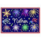 Olive Kids Personalized 4th of July Placemat Fireworks